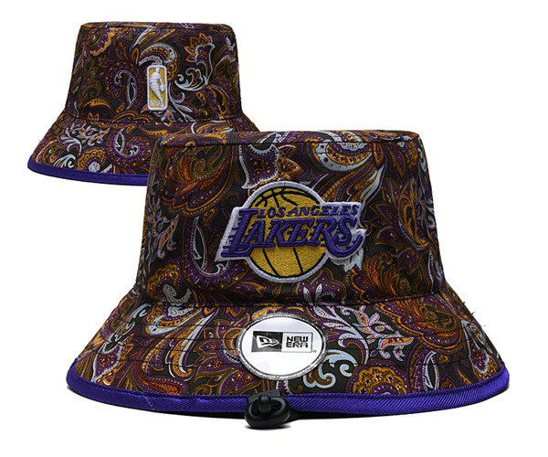 Los Angeles Lakers Stitched Bucket Hats 054
